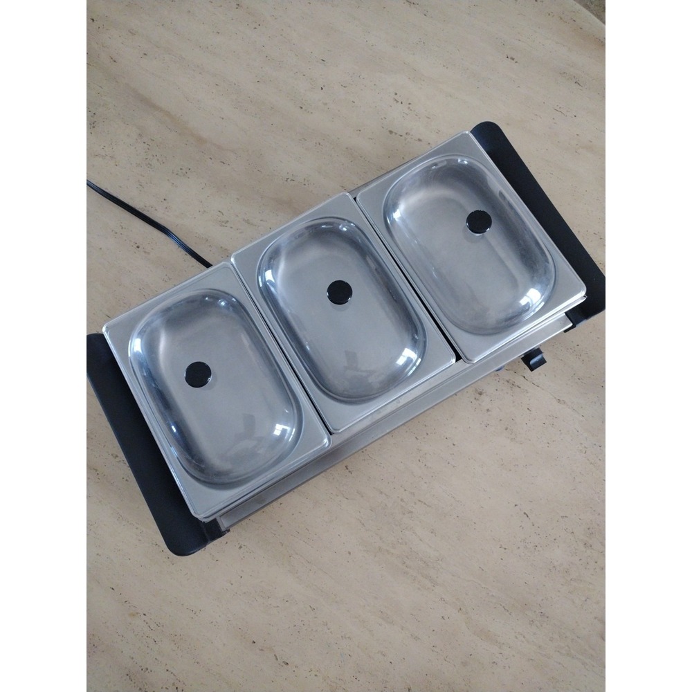 BELLA small Triple Buffet Server & Warming Tray Entertaining‎ Perfect For Party